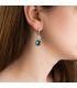 Набір Swarovski "Сяйво" родіум (Медична сталь)
