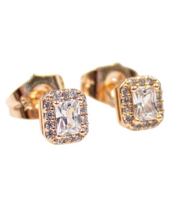 Серьги-гвоздики (Пусеты) Xuping лимонная позолота (медзолото)