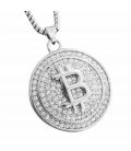 Подвеска "Bitcoin Биткоин" сталь
