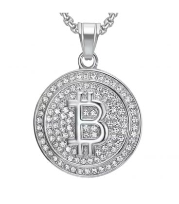 Підвіска "Bitcoin Біткоїн" сталь