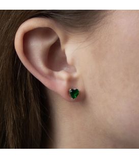 Серьги-гвоздики Xuping «Маленькие сердца» лимонная позолота