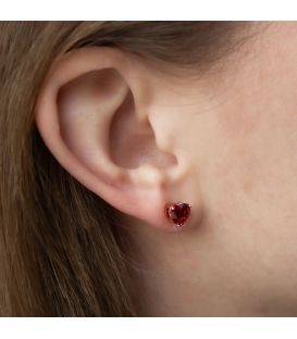 Сережки-гвоздики Xuping «Маленькі серця» лимонна позолота