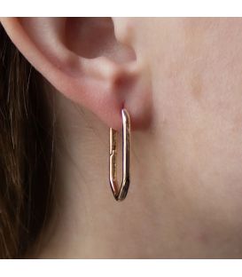 Серьги Xuping лимонная позолота - Овал медицинское золото