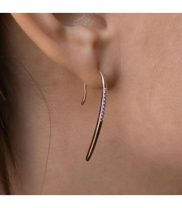 Сережки Xuping "Гачок" лимонна позолота (медичне золото)