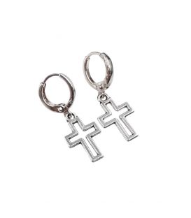 Сережки Хрестики Xuping родіум 924167/2 медична сталь