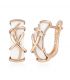 Серьги Xuping керамика лимонная позолота (медицинское золото)