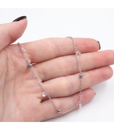 Браслет на ногу (анклет) з камінчиками Swarovski 330149