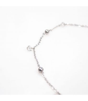 Браслет на ногу (анклет) з камінчиками Swarovski 330149