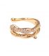 Серьги каффы Двойное плетение - 1 шт (Медзолото Xuping) 373014(2)