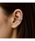 Серьги каффы  Xuping Двойное плетение - 1 шт (Медзолото) 373014(1)