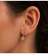 Серьги Xuping лимонная позолота 18K с белым цирконом (Медицинское золото)