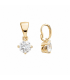 Підвіска Xuping лимонна позолота 18К "Круглий камінь"медичне золото