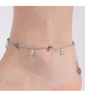Браслет на ногу (анклет) з камінчиками Swarovski 330149