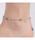 Браслет на ногу (анклет) з камінчиками Swarovski 330149