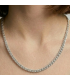 Ланцюжок Xuping плетіння нонна 0,3/50 см родій (Медичне золото)