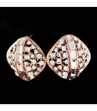 Сережки з камінням Квадрат