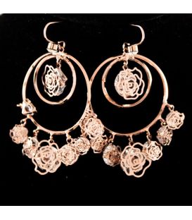 Сережки позолота з камінням