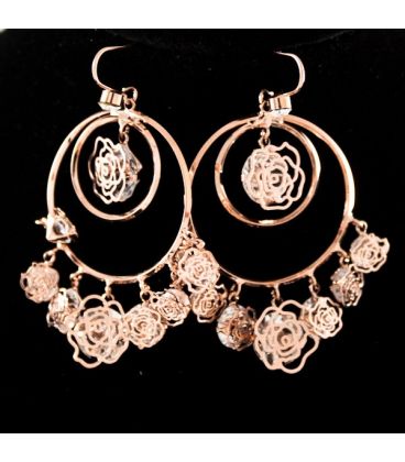 Сережки позолота з камінням