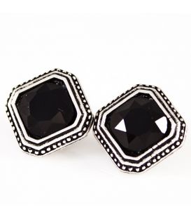 Сережки гвоздики з каменем під старовину.