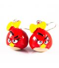 Сережки-пластик "Енгрі-Бердс, акула, банки, кавун, дональд-дак"